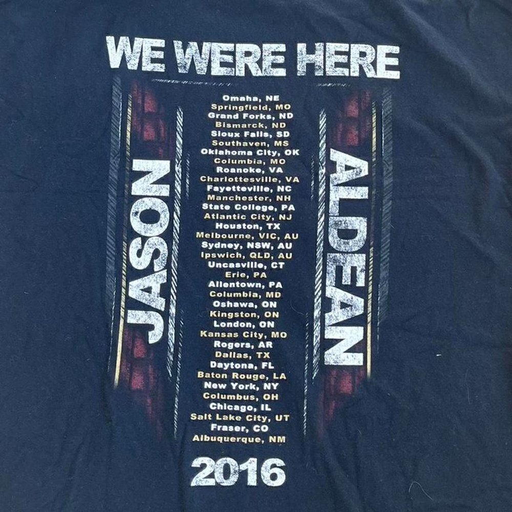 Jason Aldean Shirt country western band t - Picture 5 of 7